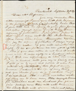 Letter from S.L. Little, Pawtucket, [Rhode Island], to Maria Weston Chapman, 1841 September 29