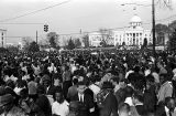 Marchers in front of the Capitol in Montgomery, Alabama, at the conclusion of the Selma to Montgomery March.