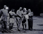 Brooklyn Dodgers baseball star James “Jim” Gilliam presented with key to City, Nashville, Tennessee, circa 1955