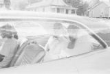 Walter Bradley and Josephine Bradford leaving Holt Street Baptist Church in Montgomery, Alabama, after their wedding.