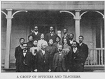 Thumbnail for A group of officers and teachers