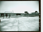 View of construction of the pool and pool house at George Washington Carver Park