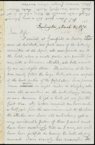 Letter from William Lloyd Garrison, Burlington, [Vt.], to Helen Eliza Garrison, March 10, 1870