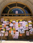 Black Lives Matter protests signs at Salt Lake City County Building, Salt Lake City [2]