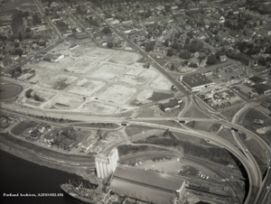 North Interstate Avenue and Steel Bridge 1958