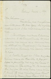 Letter to] Dear Johnson [manuscript