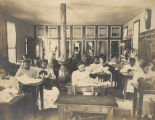 Students in a dressmaking class at Tuskegee Institute in Tuskegee, Alabama.