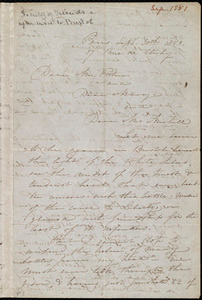 Letter from Maria Weston Chapman, 17 Rue de Clichy, Paris, [France], to John Bishop Estlin, Mary Anne Estlin, and Emma Michell, Sept. 30th, 1851