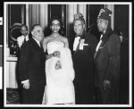 Group photograph featuring two Egyptian Shriners, Los Angeles, ca. 1951-1960