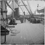 [Charleston Harbor, S.C. Crew members, quarterdeck, and starboard battery of U.S.S. Pawnee]