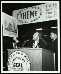 Louis Henry Ford & an unidentified man at the pulpit, COGIC, Memphis