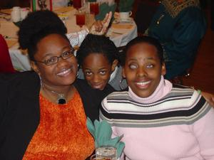 Sharetta, Christian, and Persephone during the 2006 BHM Banquet