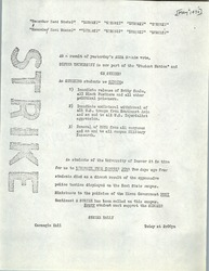 Flier Calling for a Strike, 1970 May 6