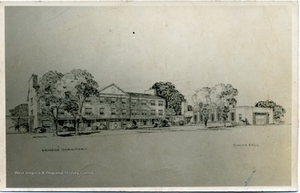 Architect's Drawing of Women's Dormitory and Dining Hall, Storer College, Harpers Ferry, W. Va.