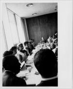 Little Rock Nine students dining at the UN, New York, NY, 1958