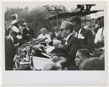 Joachim Prinz speaking at March on Washington, with Bayard Rustin pictured