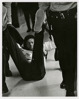 Black student protest in Wilbur Cross Library