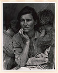 Destitute pea pickers in California. Mother of seven children. Age 32