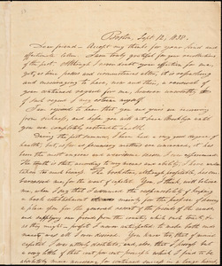 Letter from Isaac Knapp, Boston, [Massachusetts], to William Lloyd Garrison, 1838 Sept[ember] 12