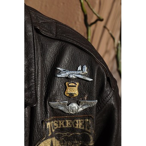 Willis D. Saunders, Jr.'s Tuskegee Airmen and Boston Police Department badges