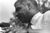 Whitney M. Young, Jr., addressing a crowd in front of the state capitol in Jackson, Mississippi, at the end of the "March Against Fear" begun by James Meredith.