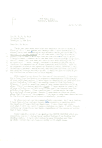 Letter from Paul Partington to W. E. B. Du Bois