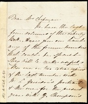 Letter to] Dear Mrs. Chapman [manuscript