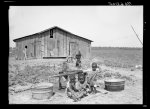 Children of Negro sharecropper at pump. Near West Memphis, Arkansas