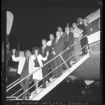 Thumbnail for Entertainers boarding plane for Washington D.C. civil rights march, Los Angeles, Calif., 1963