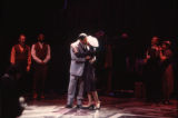 Actors and actresses in a scene from the play Paul Robeson - all-American