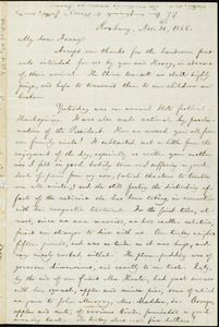 Letter from William Lloyd Garrison, Roxbury, [Mass.], to Fanny Garrison Villard, Nov. 30, 1866