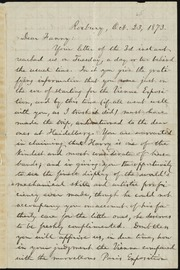 Letter to] Dear Fanny [manuscript