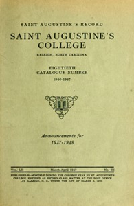 Saint Augustine's Record [1946-1947]