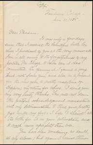 Copy of letter from William Lloyd Garrison, Freedom's Cottage, [Roxbury, Mass.], to Louisa Gilman Loring, Jan. 31, 1835