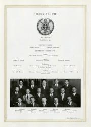 Omega Psi Phi page from 1923 Michiganensian