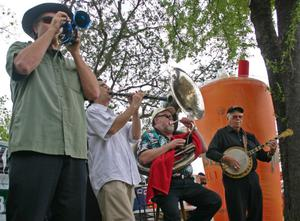 Band performing at Denton Arts & Jazz Festival, 2008