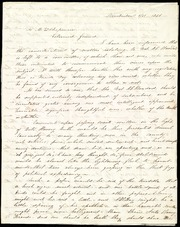 Letter] To M. W. Chapman, Esteemed friend [manuscript