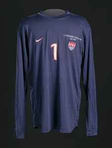 Jersey for the Women's Soccer World Cup worn by Briana Scurry