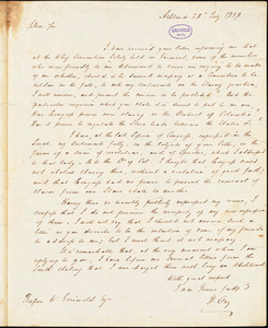 Thumbnail for Henry Clay, Ashland, KY., autograph letter signed to R. W. Griswold, 28 July 1838