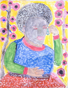 Untitled (Black Woman and Flowers)