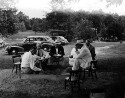 Field camp school for undernourished children. Dr. Reynolds, Dr. Kendrick, Dr. Wilkins