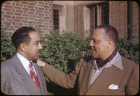 Cayton, Horace R. (Horace Roscoe), and Langston Hughes at Fisk University, Nashville, Tennessee