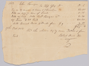 Record of taxes on property, including enslaved persons, owned by John Rouzee