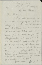 Letter to] Dear Phillips [manuscript
