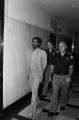 Deputies escorting Anthony Ray Hinton to the courtroom during his capital murder trial in Birmingham, Alabama.