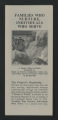 Publications and Print Materials, 1911-2004. "Families who Nurture, Individuals who Serve: the Role of African Americans in Community Service in St. Paul" circa 1995. (Box 26, Folder 13)