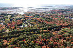 Thumbnail for An October 2017 aerial view of the forest and tidal marshes near Wells, Maine