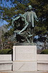 Statue of Booker T. Washington "Lifting the Veil of Ignorance," by Charles Keck located at Tuskegee University in Tuskegee, Alabama