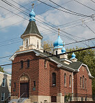 St. Nicholas Russian Orthodox Church in Chester, Pennsylvania, a close-in Philadelphia suburb that, incorporated in 1682, is the oldest city in the commonwealth, as Pennsylvania and Virginia call their states. Once a manufacturing and shipbuilding titan, Chester fell upon hard times in the 20th Century after waves of southern African-Americans moved to town in search of jobs, touching off racial unrest and massive "white flight" to fancier suburbs