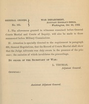 General orders. No. 165